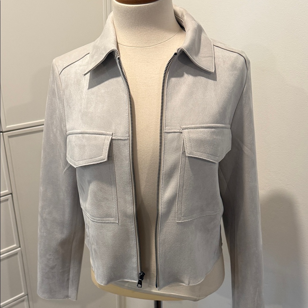 Banana Republic Light tan cropped blazer